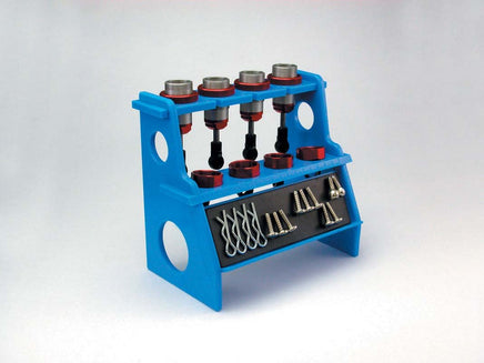 Kyosho - Shock Absorber Holder/Work Stand, w/ Magnet - Blue - Hobby Recreation Products