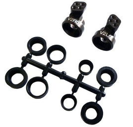 Kyosho - V2 Aluminum Rear Hub Set, 0 Degree (RB6/ZX/RT/SC) - Hobby Recreation Products