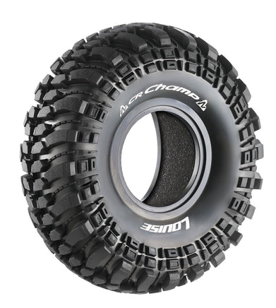 Louise R/C - CR-Champ 1/10 2.2" Crawler Tires, Super Soft, Front/Rear (2) - Hobby Recreation Products