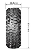 Louise R/C - CR-Griffin 1/10 1.9" Crawler Class 1 Tires, 12mm Hex on Black Rim, Super Soft, Front/Rear (2) - Hobby Recreation Products