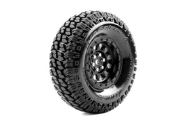 Louise R/C - CR-Griffin 1/10 1.9" Crawler Class 1 Tires, 12mm Hex on Black Rim, Super Soft, Front/Rear (2) - Hobby Recreation Products