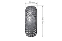 Louise R/C - CR-Griffin 1/10 2.2" Crawler Tires, 12mm Hex on Black Chrome Rim, Super Soft, Front/Rear (2) - Hobby Recreation Products