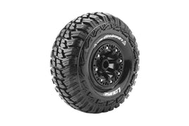 Louise R/C - CR-Griffin 1/10 2.2" Crawler Tires, 12mm Hex, Super Soft, Mounted on Black Rim, Front/Rear (2) - Hobby Recreation Products
