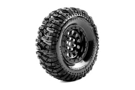 Louise R/C - CR-Mallet 1/10 1.9" Crawler Class 1 Tires, 12mm Hex on Black Rim, Super Soft, Front/Rear (2) - Hobby Recreation Products
