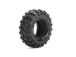 Louise R/C - CR-Mallet 1/18, 1/24 1.0" Crawler Tires, 7mm Hex, Super Soft, Front/Rear (2) - Hobby Recreation Products