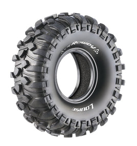 Louise R/C - CR-Rowdy 1/10 1.9" Crawler Tires, Super Soft, Front/Rear (2) - Hobby Recreation Products