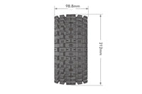 Louise R/C - MFT X-Mcross Sport Monster Truck Tires, 24mm Hex, Mounted on Black Rim (2), fits X-MAXX - Hobby Recreation Products