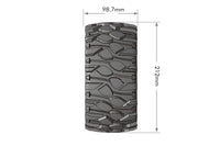 Louise R/C - MFT X-Rowdy Sport Monster Truck Tires, 24mm Hex, Mounted on Black Rim (2), fits X-MAXX - Hobby Recreation Products