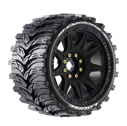 LR-T3220C - Louise RC - MT-CYCLONE - 1-8 Monster Truck Tire Set - Mounted - Sport - Felgen 3.8 Chrom - 0-Offset - Hex 17mm LR-T3220C - Louise RC - MT-CYCLONE - 1-8 Monster Truck Tire Set - Mounted - Sport - Felgen 3.8 Chrom - 0-Offset - Hex 17mm