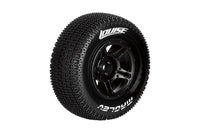 Louise R/C - SC-Maglev 1/10 Short Course Tires, Soft, 12, 14 & 17mm Removable Hex on Black Rim (2) - Hobby Recreation Products
