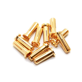 Maclan Racing - Maclan MAX CURRENT 5mm Gold Bullet Connectors (10 pcs) - Hobby Recreation Products
