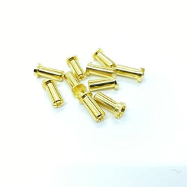 Maclan Racing - Maclan MAX Current 5mm Low Profile Gold Bullet Connectors, (10pcs) - Hobby Recreation Products
