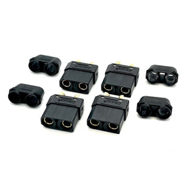 Maclan Racing - XT90 Connectors, Black, w/ 4 Female Plugs - Hobby Recreation Products