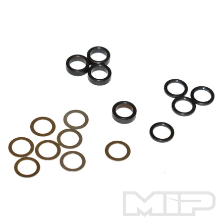 MIP - Moore's Ideal Products - 5mm Steel Spacer Kit, .25mm, 1.0mm, & 2.3mm - Hobby Recreation Products