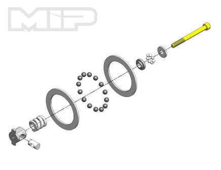 MIP - Moore's Ideal Products - Super Diff, Carbide Rebuild Kit, All Team Associated 1/10 - Hobby Recreation Products