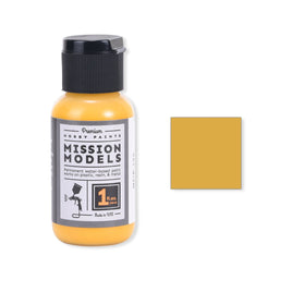Mission Models - Acrylic Model Paint, 1 oz Bottle, New Construction Yellow 1990 to Present - Hobby Recreation Products