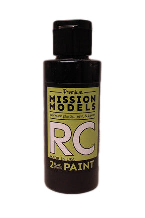 Mission Models - Water-based RC Paint, 2 oz bottle, Black - Hobby Recreation Products