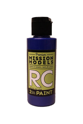 Mission Models - Water-based RC Paint, 2 oz bottle, Irdescent Blue - Hobby Recreation Products