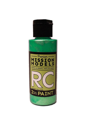 Mission Models - Water-based RC Paint, 2 oz bottle, Iridescent Teal - Hobby Recreation Products
