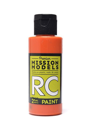 Mission Models - Water-based RC Paint, 2 oz bottle, Orange - Hobby Recreation Products