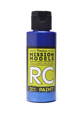 Mission Models - Water-based RC Paint, 2 oz bottle, Pearl Blue - Hobby Recreation Products