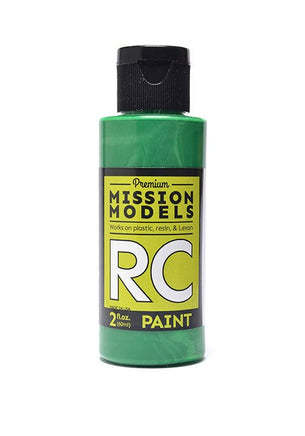 Mission Models - Water-based RC Paint, 2 oz bottle, Pearl Green - Hobby Recreation Products