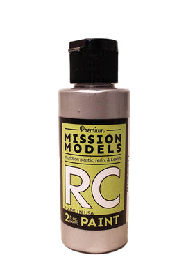 Mission Models - Water-based RC Paint, 2 oz bottle, Racing Silver - Hobby Recreation Products