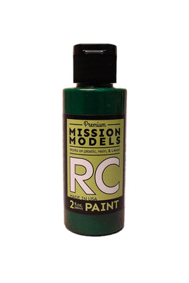 Mission Models - Water-based RC Paint, 2 oz bottle, Translucent Green - Hobby Recreation Products