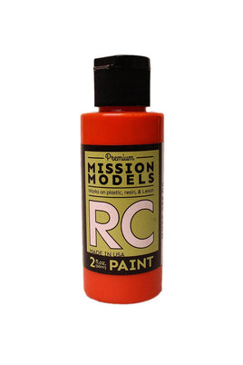 Mission Models - Water-based RC Paint, 2 oz bottle, Translucent Orange - Hobby Recreation Products