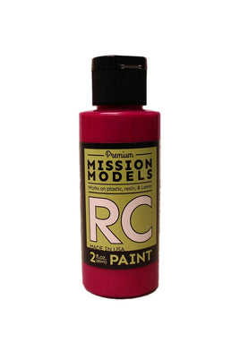 Mission Models - Water-based RC Paint, 2 oz bottle, Translucent Pink - Hobby Recreation Products