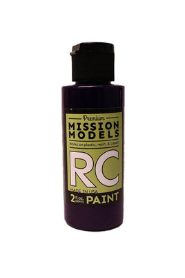 Mission Models - Water-based RC Paint, 2 oz bottle, Translucent Purple - Hobby Recreation Products
