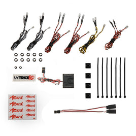 MyTrickRC - Attack After-Burner 1402 Light Bar Kit- 1-SQ-1 Controller, 12-LEDs, 2-Backfire - Hobby Recreation Products