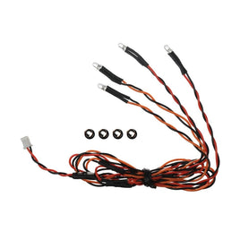 MyTrickRC - Red/Orange Quad LED, 3mm - 2-Red and 2-Orange on a Single Lead - Hobby Recreation Products