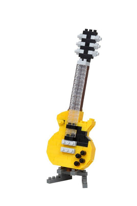 Nanoblock - Electric Guitar Yellow, "Instruments", Nanoblock Collection Series - Hobby Recreation Products