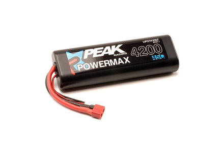 Peak Racing - PowerMax Sport 4200mAh LiPo Battery, 7.4V, Deans Connector - Hobby Recreation Products