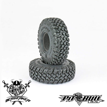 Pit Bull Tires - Braven Berserker 1.55" Scale Crawler Tires, Alien Kompound, w/ Foams, (2) - Hobby Recreation Products