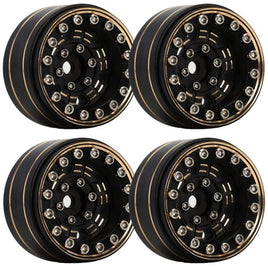 Power Hobby - 1.0" Z1 Brass Beadlock Crawler Wheels, for 1/24 Axial SCX24 - Hobby Recreation Products