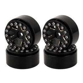 Power Hobby - 1.0" Z2 Brass Beadlock Crawler Wheels, 1/24 Axial SCX24 Jeep - Hobby Recreation Products