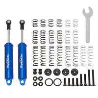 Power Hobby - 100mm Promatics Two Stage Internal Spring Shocks, Blue, 2 Shocks - Hobby Recreation Products