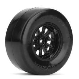 Power Hobby - 1/10 Mounted Wildcat Belted Rear 2.2"/3.0" Drag Racing Tires Soft - Hobby Recreation Products