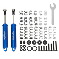 Power Hobby - 110mm Promatics Two Stage Internal Spring Shocks, Blue, 2 Shocks - Hobby Recreation Products