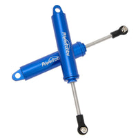 Power Hobby - 110mm Promatics Two Stage Internal Spring Shocks, Blue, 2 Shocks - Hobby Recreation Products