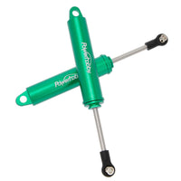 Power Hobby - 110mm Promatics Two Stage Internal Spring Shocks, Green, 2 Shocks - Hobby Recreation Products