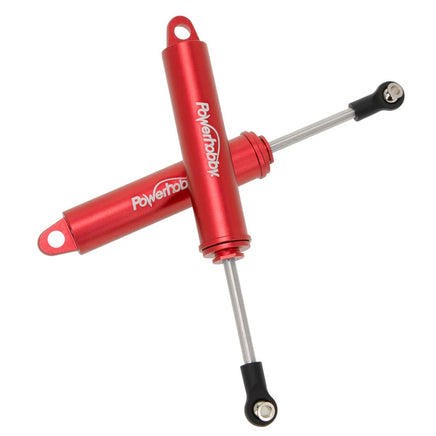 Power Hobby - 110mm Promatics Two Stage Internal Spring Shocks, Red, 2 Shocks - Hobby Recreation Products