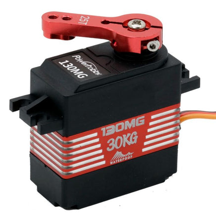 Power Hobby - 130MG 1/10 30kg High Speed Torque Metal Gear Waterproof HV Servo - Hobby Recreation Products