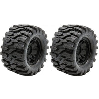Power Hobby - 1/8 Defender MX Belted All Terrain Tires Mounted 17mm Traxxas Maxx - Hobby Recreation Products