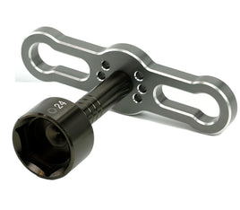 Power Hobby - 24mm Aluminum T-Handle Hex Wheel Wrench RC Tools - Hobby Recreation Products