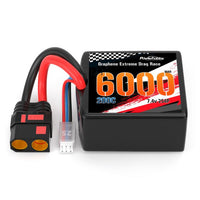 Power Hobby - 2S 6000MAH 200C Drag Lipo Battery Pack 2S4P w/8AWG Wire QS8 Plug - Hobby Recreation Products