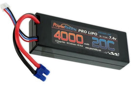 Power Hobby - 2S 7.4V 4000mAh 20C LiPo Battery Pack w/ EC3 Plug Hard Case - Hobby Recreation Products