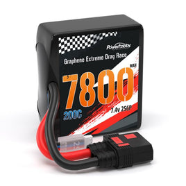 Power Hobby - 2S 7800MAH 200C Drag Lipo Battery Pack 2S6P w/8AWG QS8 Plug - Hobby Recreation Products